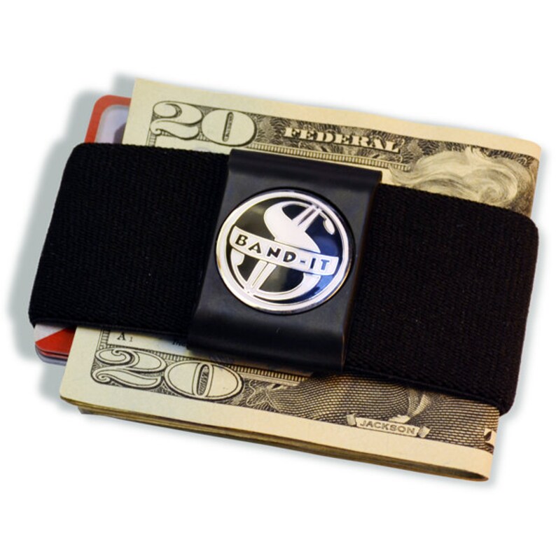 Bandit Ela!   stic Money Clip Front Pocket Wallet With Center Etsy - image 0